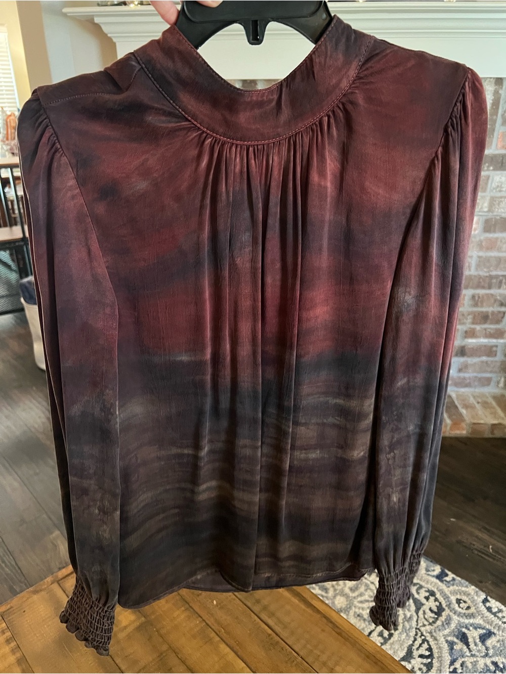 Bella Dahl blouse long sleeve silky size M